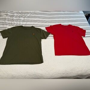 Ralph Lauren Olive and Crimson Tees